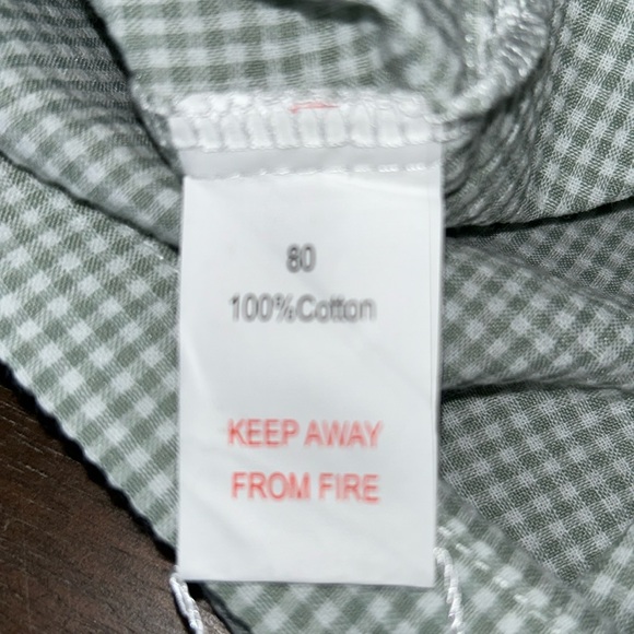 New w/Tags Simplee Kids Smocked Green/Check Dress - Picture 5 of 6